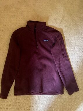 Patagonia Women’s Quarter Zip Better Sweater Fleece - Maroon